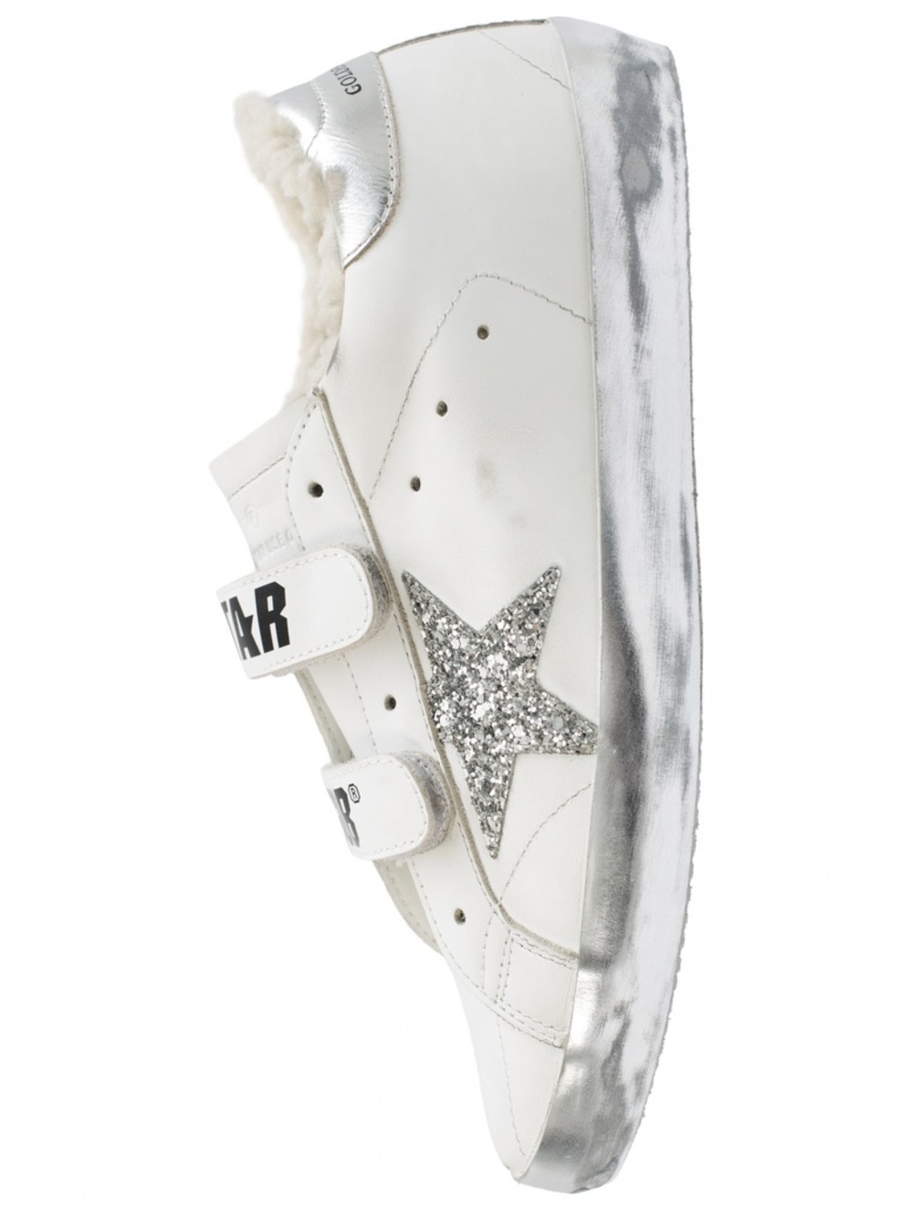 GOLDEN GOOSE OLD SCHOOL SUPERSTAR GLITTER SNEAKERS 42 10.5 - Picture 4 of 12